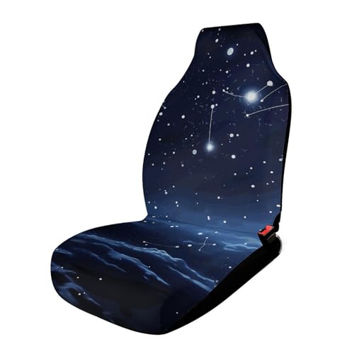 Housse de siège de voiture universelle motif ciel étoilé pour auto camion et SUV