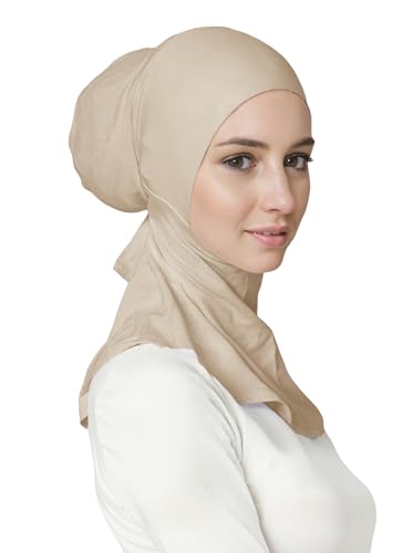Lina & Lily Jersey Tie Back Hijab Underscarf with Neck Cover Full Coverage for Muslim Women2