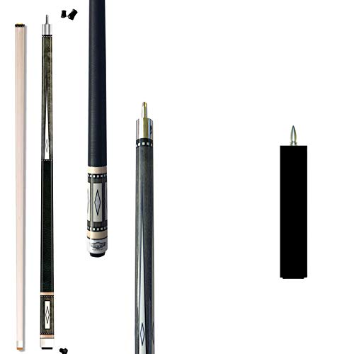 2021 Champion Lost Pieces Series Pool Cue Stick (LPC3 Cue 18oz + 5 inch Black Bullet Cue Joint Extension, 11.75mm tip and Uni-Loc)