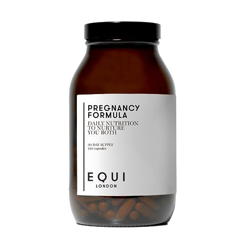 Equi Pregnancy Formula | Expertly Formulated Multivitamin Capsules for All Stages | Methyl-Folate Folic Acid, Iron, CoQ10, Choline, & Biotin Prenatal Vitamins | 30 Day Supply