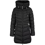 khujo Tuhani Matt Women Parka Winterjacke (Black, M)
