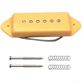 Alnico 2 P90 Pickup Amarillo para Guitarra Eléctrica (Cuello de Guitarra Amarillo)