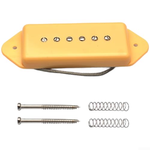 Alnico 2 P90 Pickup Amarillo para Guitarra Eléctrica (Cuello de Guitarra Amarillo)