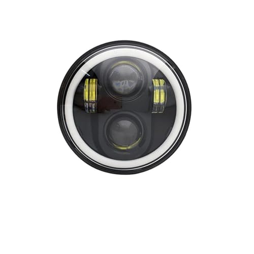 Phare rond moto 5.75 LED halo ambre blanc pour projecteur Sportster XL
