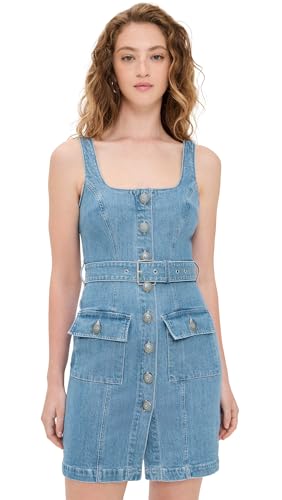 L'AGENCE Women's Button Front Tank Dress