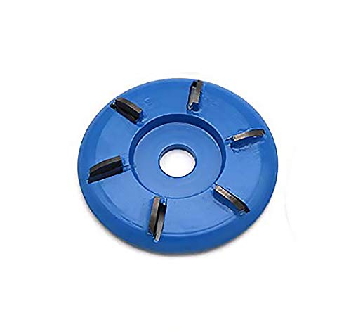 Vogueing Tool Disque rotatif de 90 mm pour meuleuse d'angle d'ouverture de 16 mm, bleu (arc 6 dents)