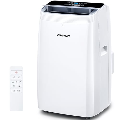 VAGKRI 14,000 BTU Portable Air Conditioner, 3-in-1 AC Unit with Fan & Dehumidifier with Remote Control, Cooling up to 700 Sq.Ft, Sleep Mode, 24H Timer for Bedroom, Office, Home