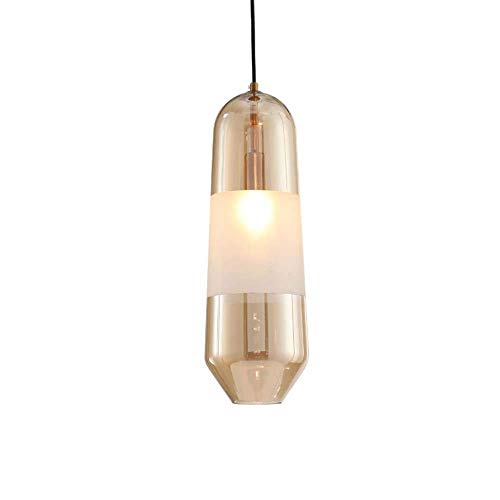 Lustre en verre pour salle d'étude style nordique et minimaliste