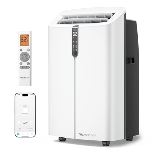 Image of TECXERLLON 16,000 BTU Portable Air Conditioner with App & Remote Control, Cools up to 850 Sq. Ft., 4-in-1 Smart AC Unit with Dehumidifier, Fan, Sleep Mode, Self-Evaporating Design & Window Kit