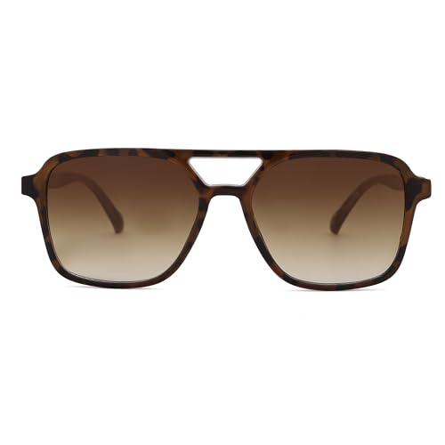 Retro Aviator Sunglasses for Women Men - Trendy Cool Square Womens Mens Shades Sun Glasses3