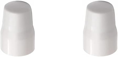 White Plastic Radiator Valve Tops Radiator Caps Universal Push-Fit Replacement Valve Covers Plastic LockShield Pack of 2