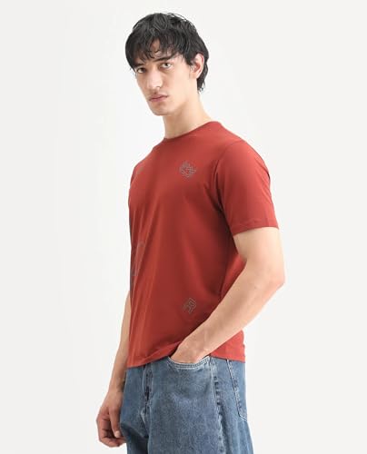 Image of Rare Rabbit Regular fit Plain t-Shirt