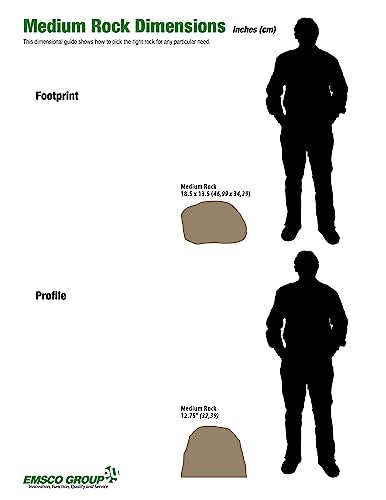 Emsco Group 2182 Medium – Lightweight Landscape Rock-Resin, Sandstone