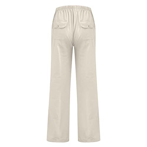 Plus Size Linen Pants Mens Linen Harem Pants Baggy Yoga Drawstring Eastic Waist Beach Hippie Summer Trousers3