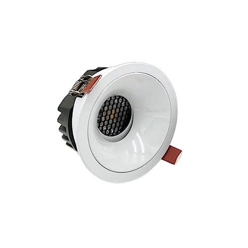 WLBHWL Recessed Lighting, 7W/12W 3.2-inch COB Ceiling Spotlight with Honeycomb Mesh, Indoor LED Recessed Downlight,White Baffle, Anti-Glare,CRI 95 for Living Room Corridor