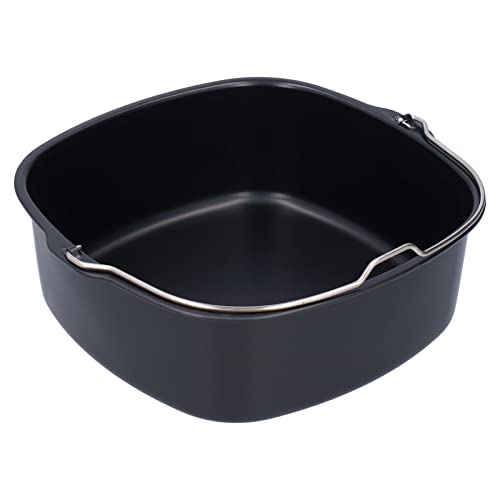 Hapivida Heißluftfritteuse Zubehör,8''/22cm Quadratische Kuchenform Backformen Fritteuse Backform Cake Pan Pizzaform Brotbackkorb Luftfritteuse Zubehör für HD9925, HD9860, HD9905/01(22cm) – Bild 7