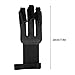 Archery Glove, Cowhide Protective 3 Finger Guard Finger Tab Glove for Adults Targeting (Black)