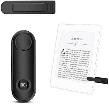 RF Fernbedienung Seitenwenden zum Lesen auf Kindle Paperwhite Zubehör | Clicker Page Turner für Oasis Colorsoft iPhone Tablets Comics Lesen Romane, Schwarz