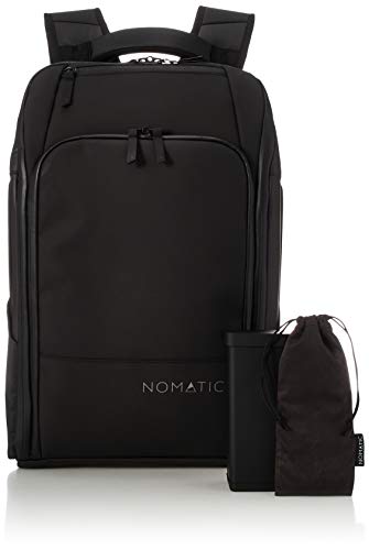 NOMATIC Travel Pack- Black Water Resistant Anti-Theft 30L Flight Approved Carry on Laptop Bag Computer Backpack