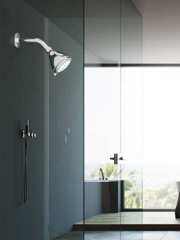 TOSCH NETRO 3 INCH Acrylonitrile Butadiene Styrene 5-Function Premium Chrome Finish Overhead Round Shape Shower with Brass Arm and Flange (Silver, 9-Inch, With Shower Arm)