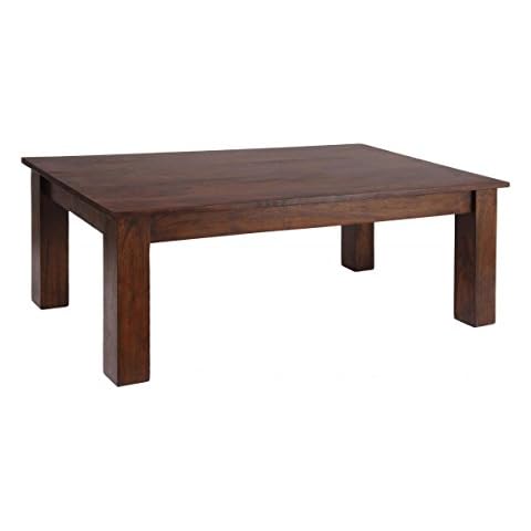Carnival Dark Coffee Table, Solid Acacia Dark Oak Coffee Table, 1100W x 600D x 400H, Living Room Furniture Cover