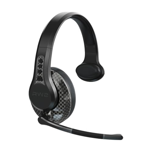 RoadWarrior RW2 Trucker Bluetooth Headset &ndash; 40mm Driver, ENC Mic, 100ft Wireless, IP54 Rated, All...