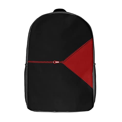 Sac à dos d'école noir imprimé en 3D grand format 17 pouces pour enfants