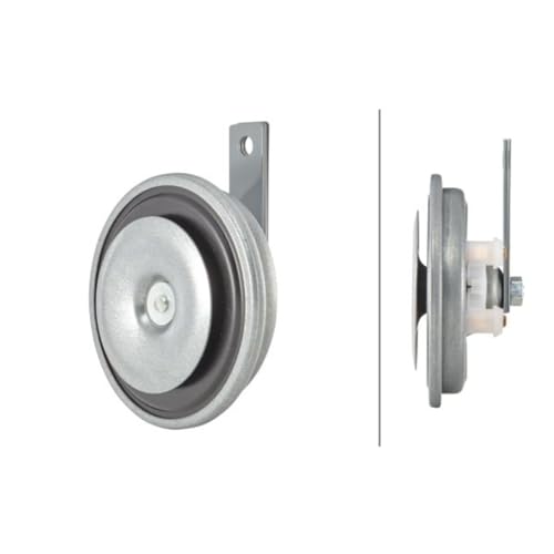 HELLA High Tone Electric Horn B36 Gray 24V 400Hz 72W 116dBA 3BA002768-431