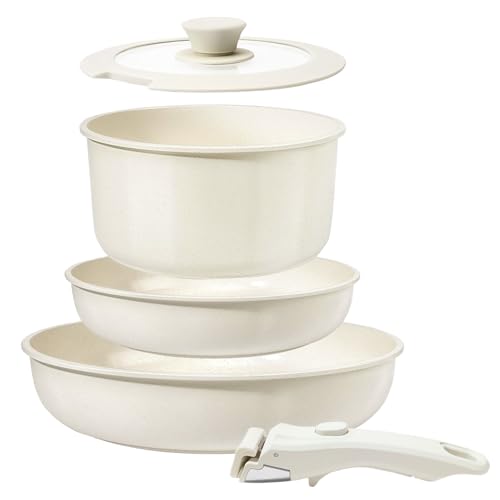 Juego de 5 Sartenes de Ceramica, Sarten Antiadherente Induccion, 16/18/20 cm Olla Pequeña, Sartenes con Mango Extraible, para Todo Tipo de Cocinas Juego de 5 Sartenes de Ceramica, Sarten Antiadherente Induccion, 16/18/20 cm Olla Pequeña, Sartenes con Mango Extraible, para Todo Tipo de Cocinas