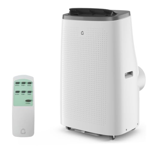 Image of Garvee 14000 BTU Portable Air Conditioner for Rooms up to 750 Sq. Ft, 3-in-1 AC Unit with Cooling, Dehumidifier & Fan, Auto Swing, 24H Timer, Remote & Window Kit, Bedroom, Dorm, Apartment, Gray