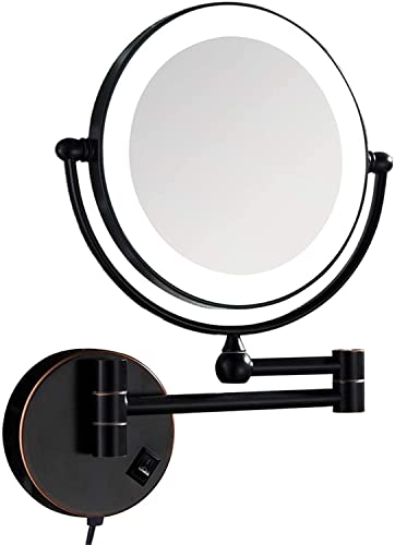 Miroir de maquillage led mural extensible idée cadeau maison - 2