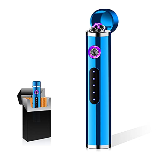 Punvot Elektro Lichtbogen Feuerzeug, Mini USB Feuerzeug mit Geschenkbox Feuerzeuge Plasma Feuerzeug Flammenlose…