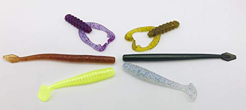 Injection Soft Plastic Fishing Lure Making Mold Kit - Injex Petite Bass - Finesse Kit - 3 Soft Plastic Injection Fishing Lure Molds Injector 6 Resin Colors - Fusionx Fishing #TOP4