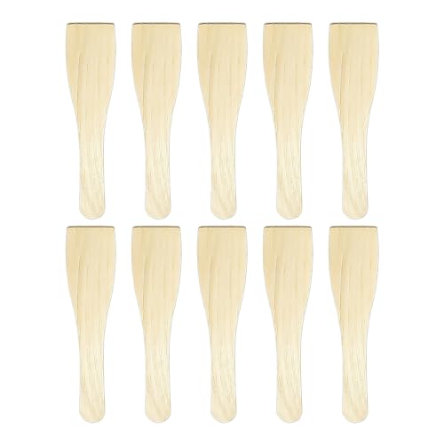 10 Piece Wooden Spatula, Cheese Board Spatula Set, Raclette Spatula, Wooden Spatula for Electric Baking Pan, Roasting Spatula, Kitchen Cooking Utensils, Suitable for Home Kitchen and Party Parties