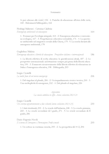 Emergenze Educative. Scuola Cattolica In Italia. 26° Rapporto - 5