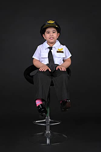 Image of BookMyCostume Airline Pilot Kids Fancy Dress Costume | Imported 6-7 years