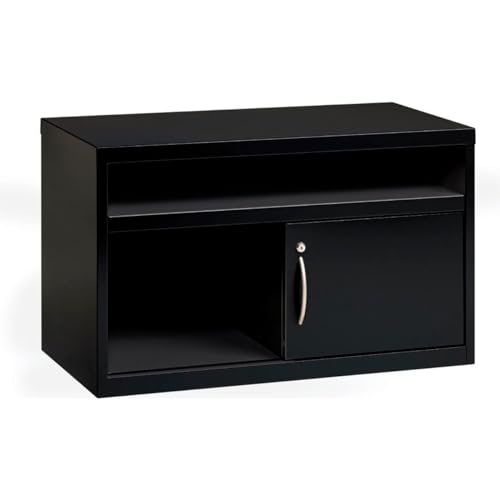 36 in. Low Credenza with Sliding Door - Black