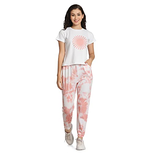 Image of DHRUVI TRENDZ Women Rayon Night Dress Full Pyjama Set