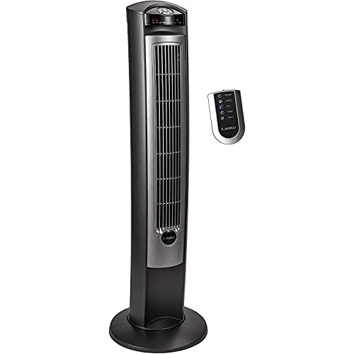 Lasko Oscillating Tower Fan with Remote - 42" - T42951 - Silver…