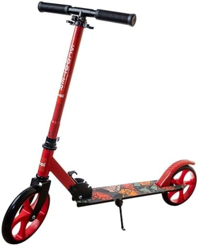 Patinete Juvenil Dobrável Com Descanso Vermelho Yuupi