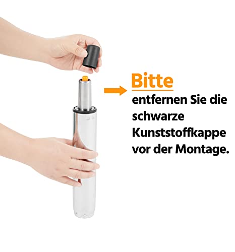 Foto von Yaheetech Sattelhocker, Rollhocker Drehhocker Praxishocker Arbeitshocker Bürohocker, höhenverstellbaren Hocker mit 5 Rollen Weiß