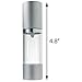 JUVITUS 1 fl oz Airless Pump and Spray Bottle Refillable Travel Set (4 Pack- 2 each pump and spray)