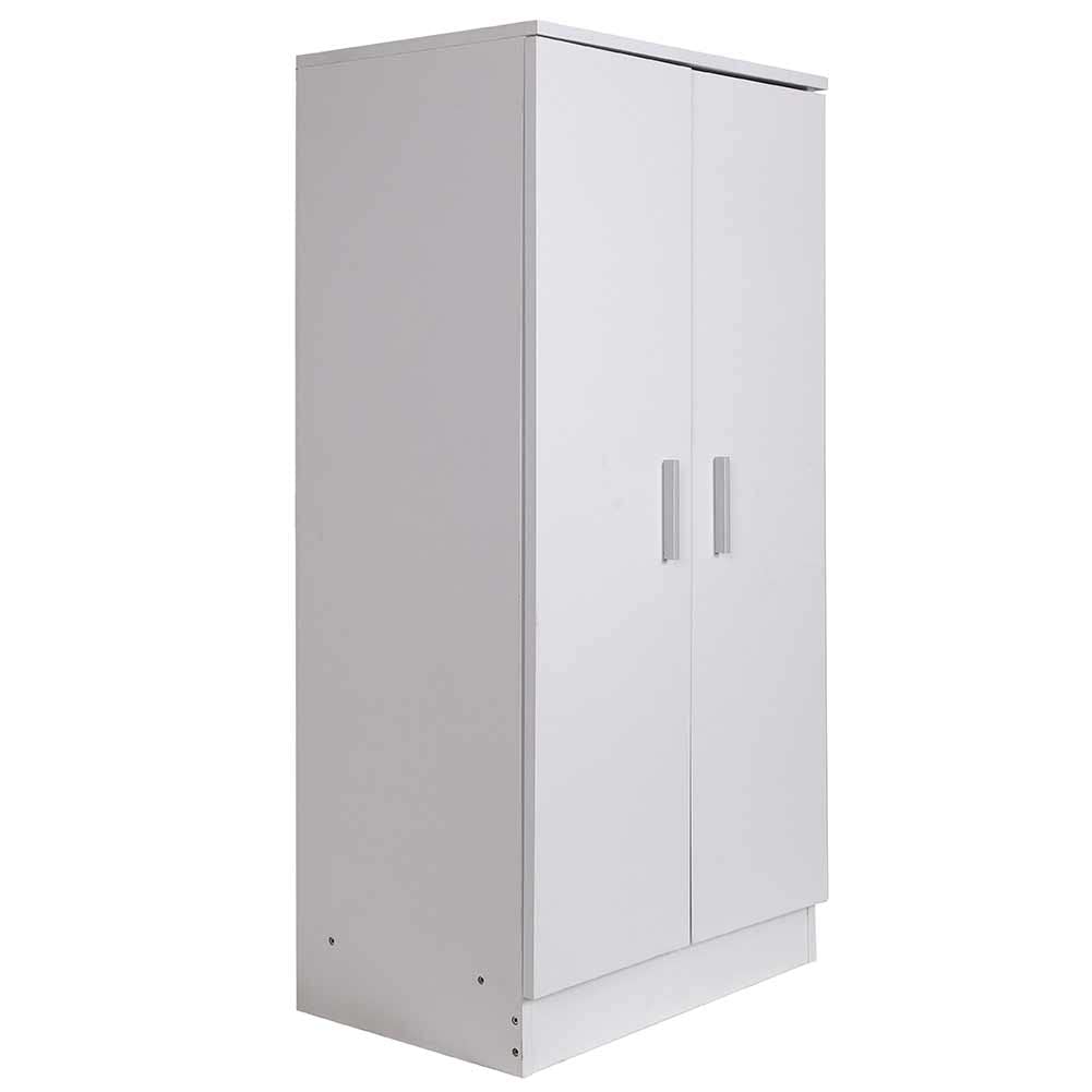 BAKAJI Mobile Scarpiera Portascarpe Ingresso Casa con 7 Ripiani Porta Scarpe Chiusura 2 Ante Struttura in Legno Armadio Mobiletto Ausiliario Multiuso Dimensione 108 x 55 x 36 cm (Bianco)