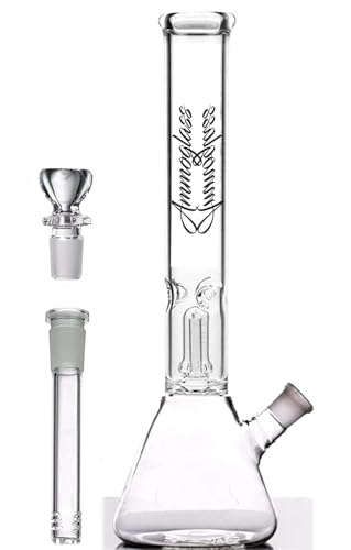 12 inch Bong - Percolator Bong (300% Diffusion due to Special downstem) With Filter Screens And Cleaning Brush