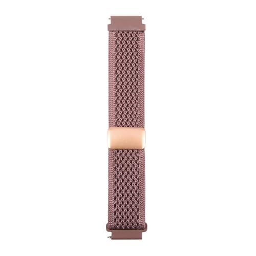 Image of ACM Watch Strap 20mm compatible with Compaq Q Watch Smartwatch | Woven Braided Magnetic Adjustable Luxury Belt Band