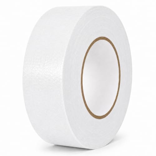 Image of GGR Supplies CDT-36 Industrial Grade Cloth Duct Tape, White 2 Inch x 60 Yards, Waterproof UV Resistant Heavy Duty, Clean Removal with No Sticky Residue for Repairs, Packaging, and Bundling