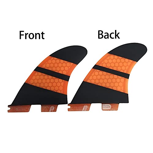 Deportes acuáticos Reemplazo de la aleta de la tabla de surf 3 unids Honeycomb Fibra de carbono Surfboard Rudder Surfing Propeller Aletas de tabla de surf Tablas de surf ( Color : Blue , Size : K2.1 )