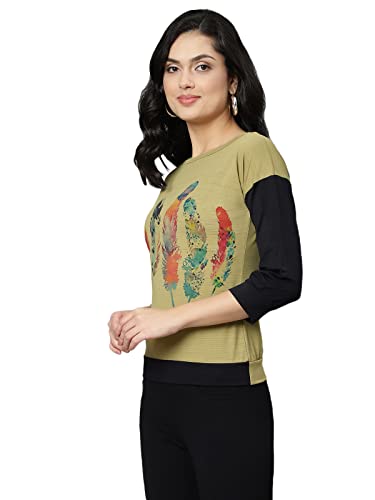 Image of DHRUVI TRENDZ Animal Print Regular Fit Jeans Korean Western Tops for Women Stylish