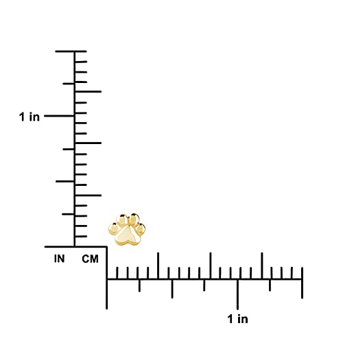 Sterling Silver XS Tiny Paw Stud Earrings2