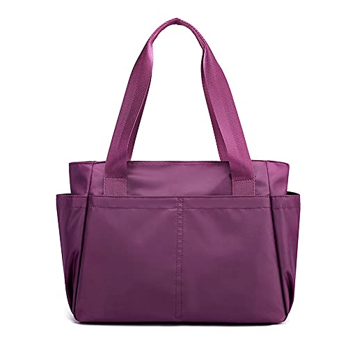 Sac à bandoulière nylon réglable pour soulager le dos avec grand espace violet